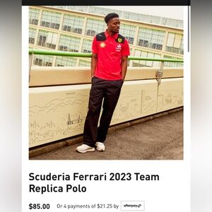 Men’s puma x Ferrari team replica polo
